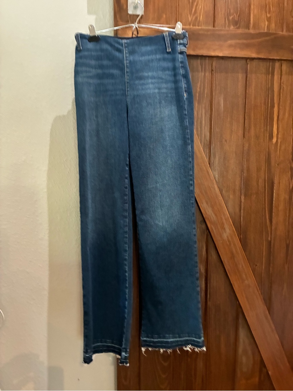 Lysse Wide Straight High-Rise Jeans in Deep Blue
